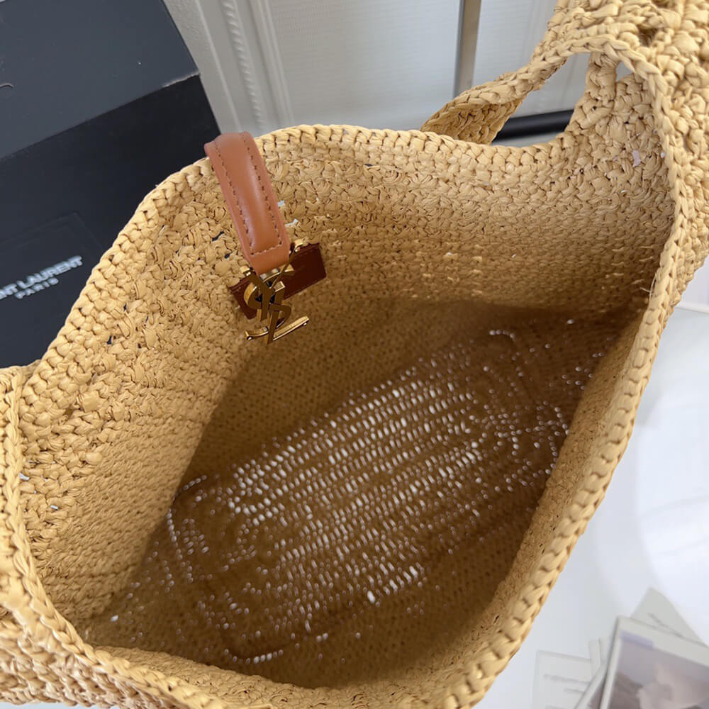YSL Hobo Crochet Bag in Raffia and Leather - Replica Luxury Bags™