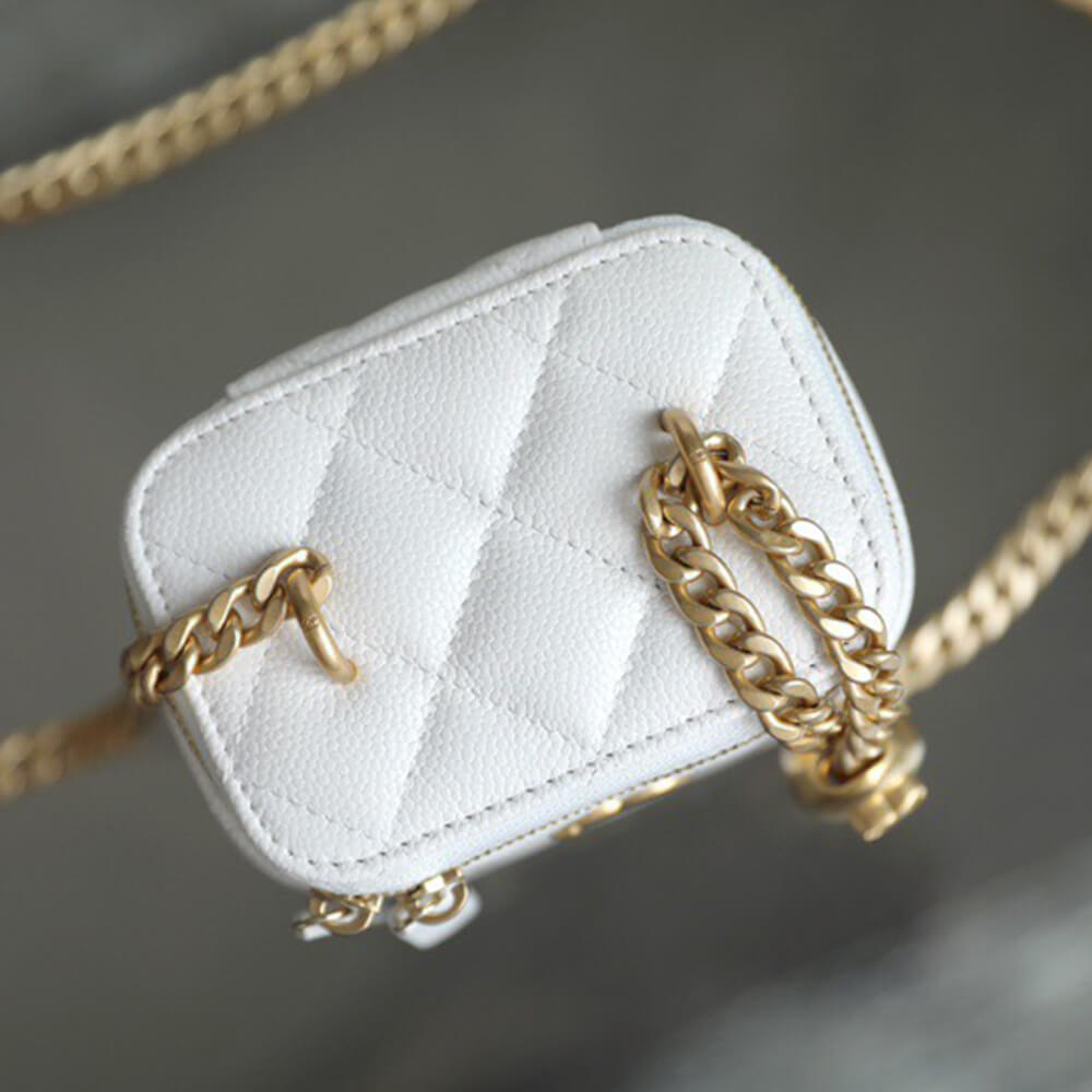 Chanel Quilted Heart Crush Mini Vanity with Chain Bag - Replica Luxury Bags™