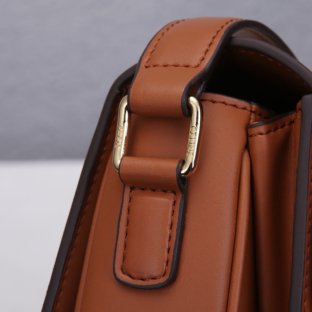 CELINE CLASSIQUE TRIOMPHE BAG IN TRIOMPHE CANVAS AND CALFSKIN - Replica Luxury Bags™