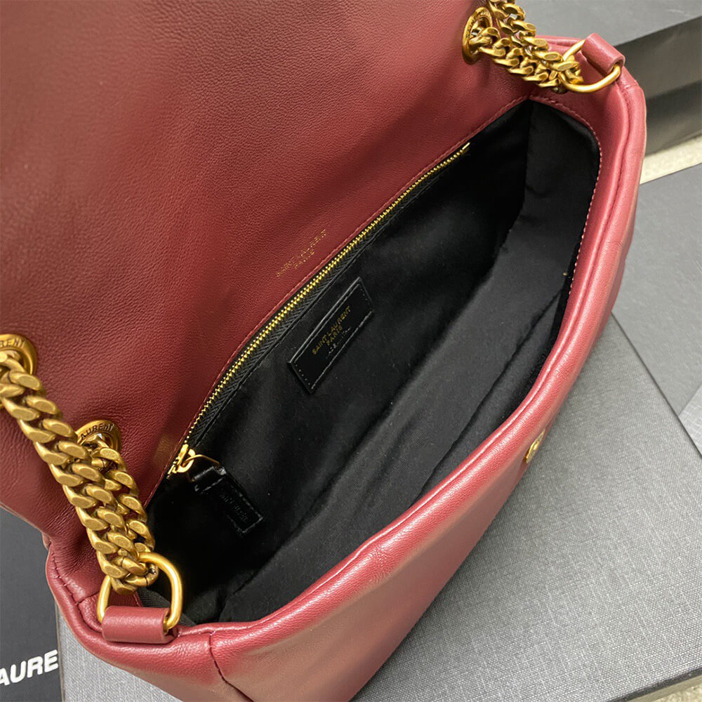 YSL Calypso Small Bag in Plunged Lambskin - Replica Luxury Bags™