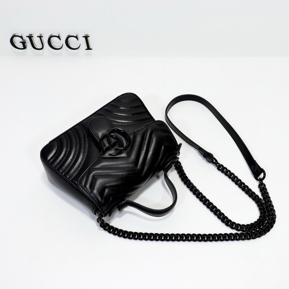 Gucci GG Marmont Mini Top Handle Bag - Replica Luxury Bags™