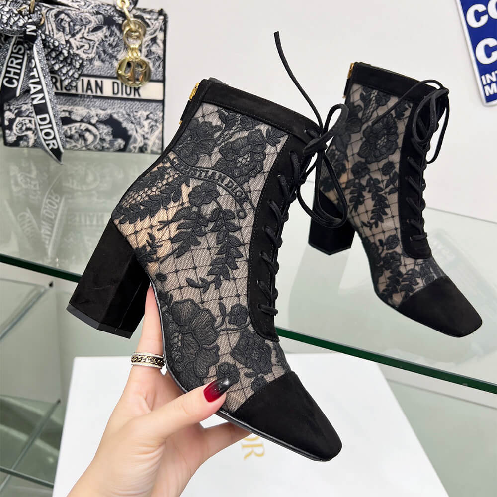 Dior Naughtily-D Heeled Ankle Boot Shoes - Replica Luxury Bags™