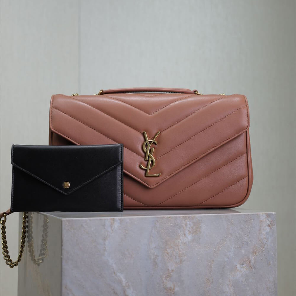 YSL Loulou Medium Bag in Matelasse Lambskin - Replica Luxury Bags™