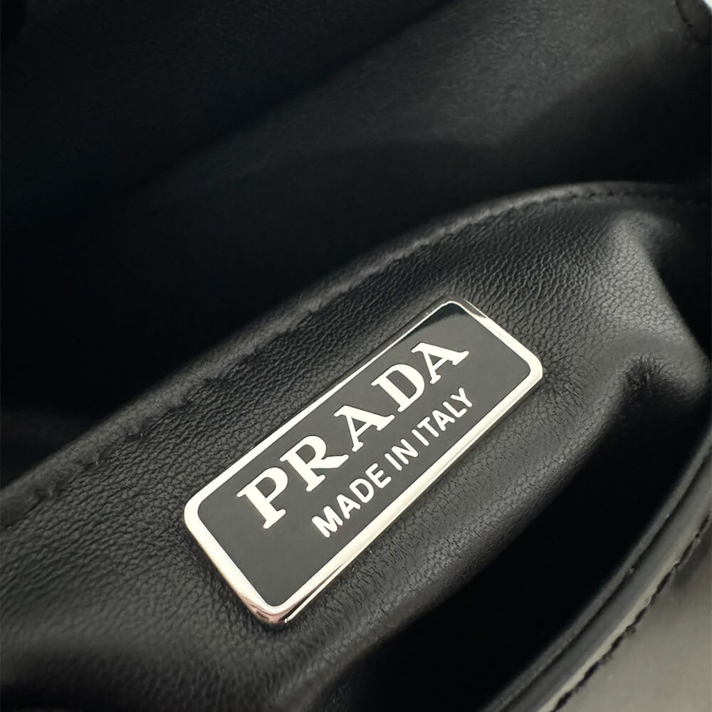 Small Prada Cleo Brushed Leather Shoulder Bag with Flap - Replica Luxury Bags™