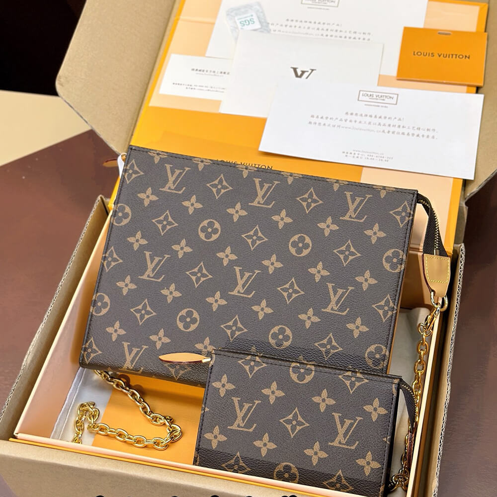 LV Toiletry Pouch On Chain Bag - Replica Luxury Bags™