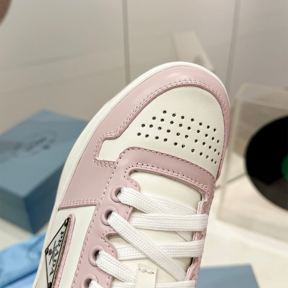 Prada Downtown Nappa Leather Sneakers Shoes - Replica Luxury Bags™