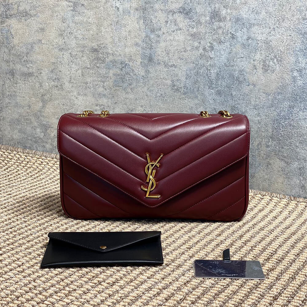 YSL Loulou Medium Bag in Matelasse Lambskin - Replica Luxury Bags™