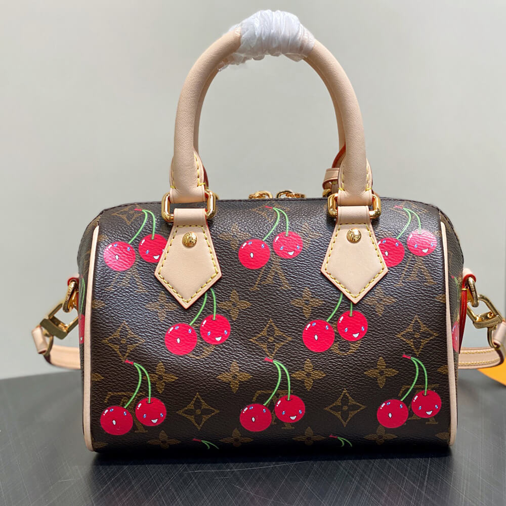 LV x TM Speedy Bandouliere 20 Cherry Bag - Replica Luxury Bags™