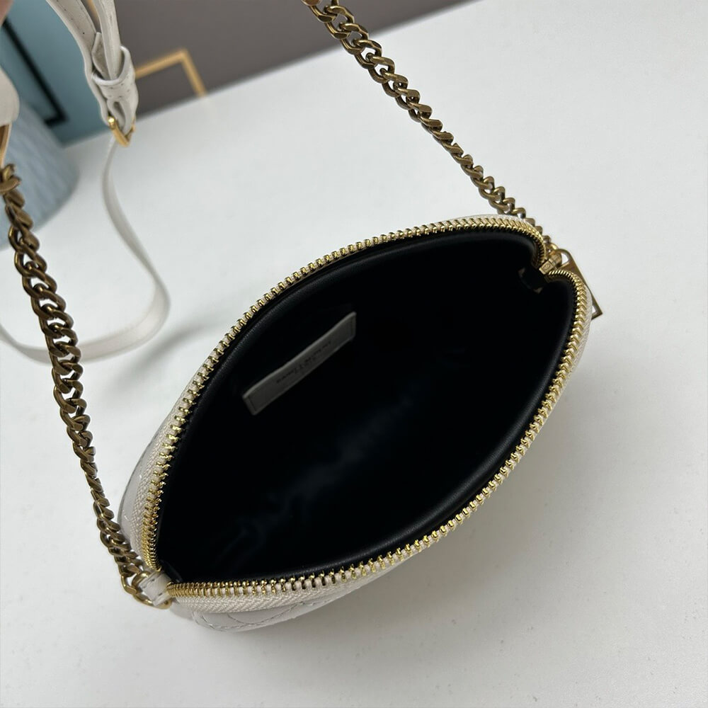 YSL Gaby Zipped Pouch Bag in Quilted Lambskin - Replica Luxury Bags™