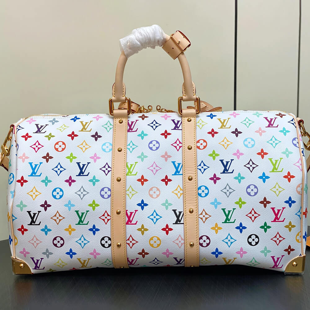 LV x TM Keepall Bandouliere 45 Multicolor Monogram Bag - Replica Luxury Bags™