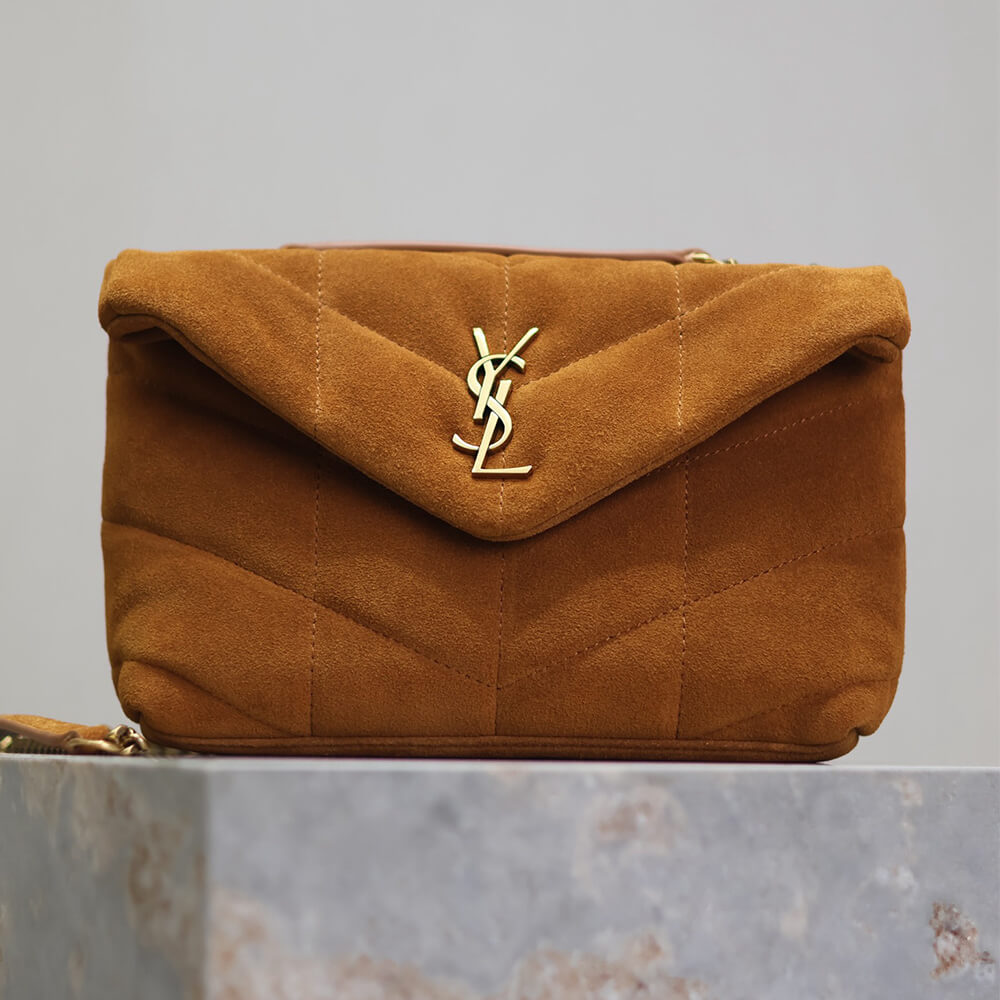 YSL Toy Puffer Bag in Suede - Replica Luxury Bags™