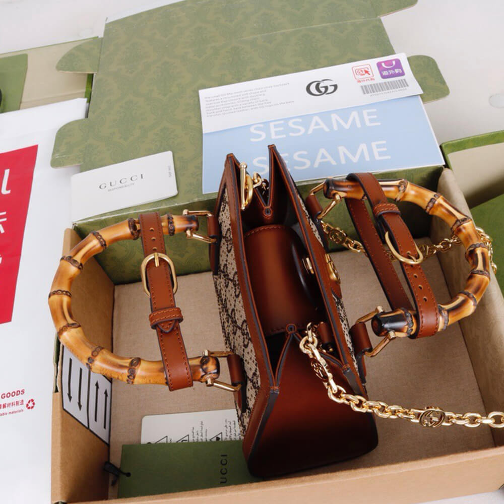 Gucci Diana Crystal Mini Tote Bag - Replica Luxury Bags™