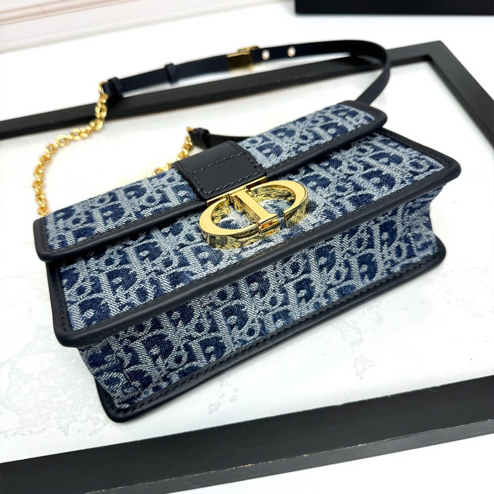 Dior 30 Montaigne East-West Bag with Chain - Replica Luxury Bags™