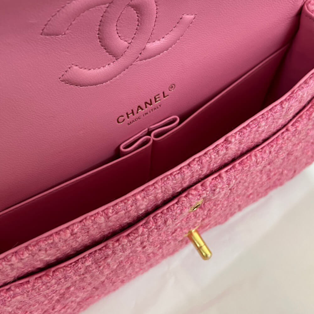 Chanel Tweed Medium Classic Flap Bag - Replica Luxury Bags™