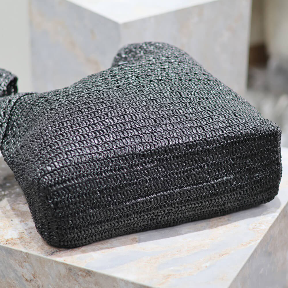 YSL le 5 a 7 Medium Tote Bag in Raffia - Replica Luxury Bags™