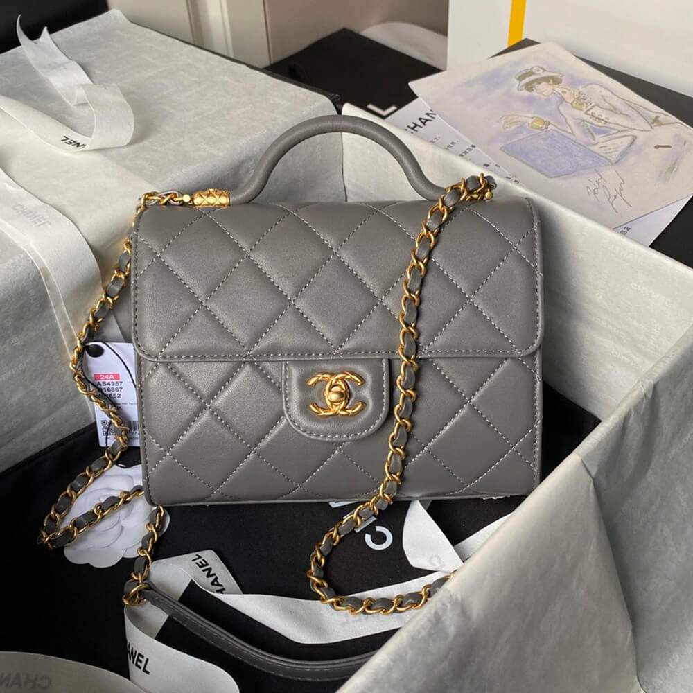 Chanel Small Flap Bag With Top Handle - Replica Luxury Bags™