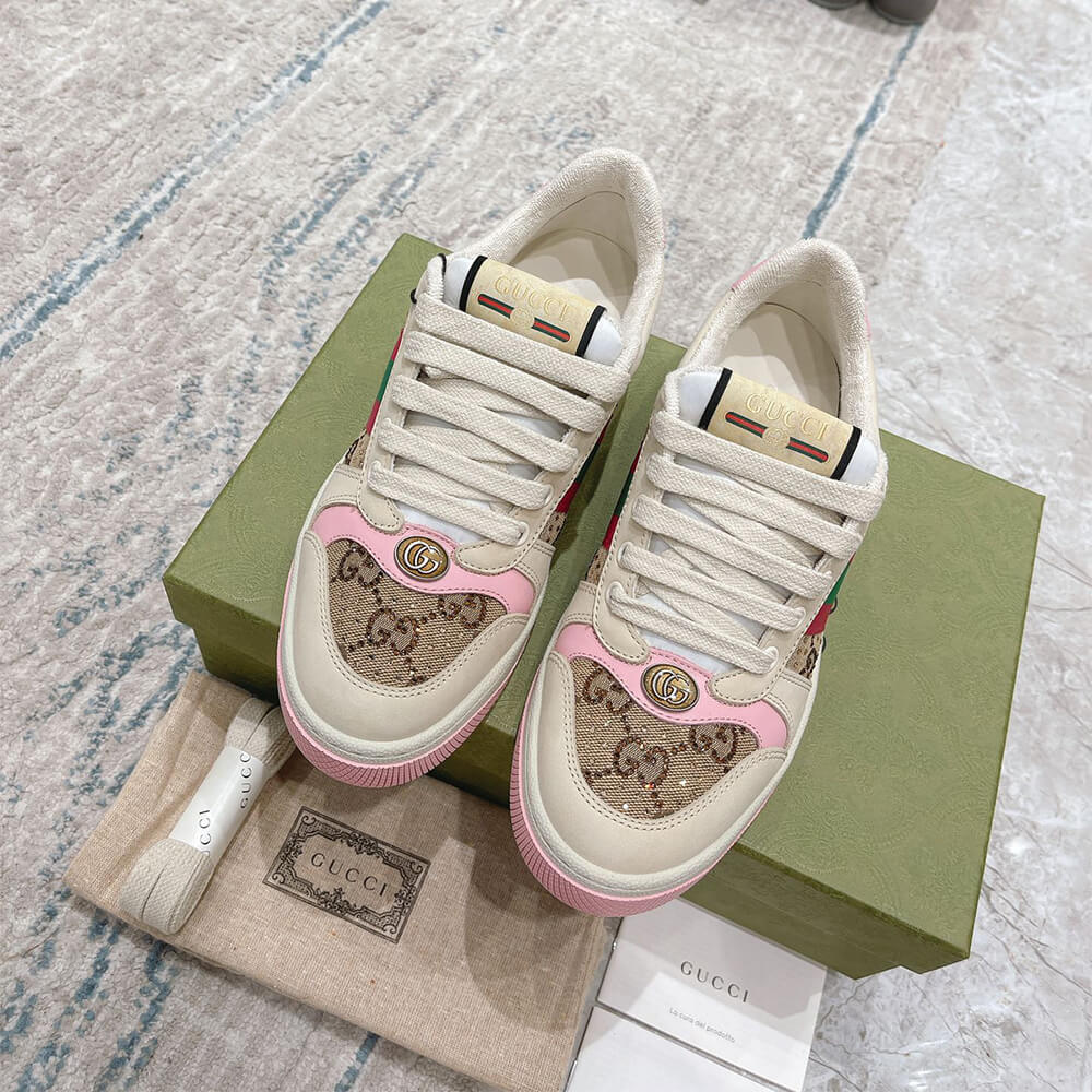 Gucci Women s Screener sneaker with crystals Shoes - Replica Luxury Bags™