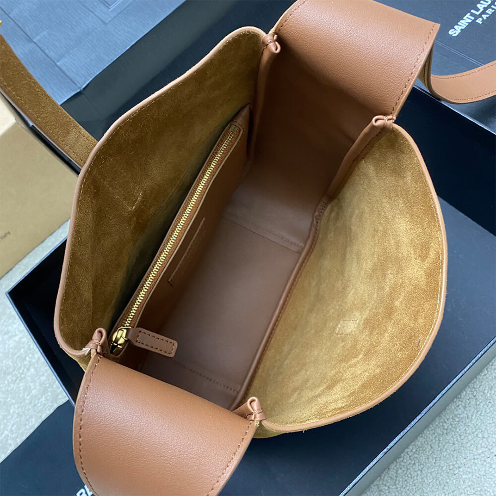 YSL le 5 a 7 Supple Small Suede Bag - Replica Luxury Bags™