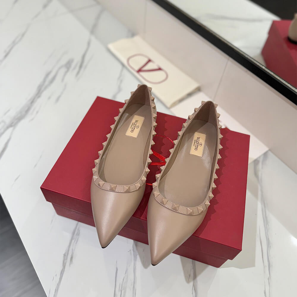 VALENTINO ROCKSTUD BALLET FLAT Shoes - Replica Luxury Bags™