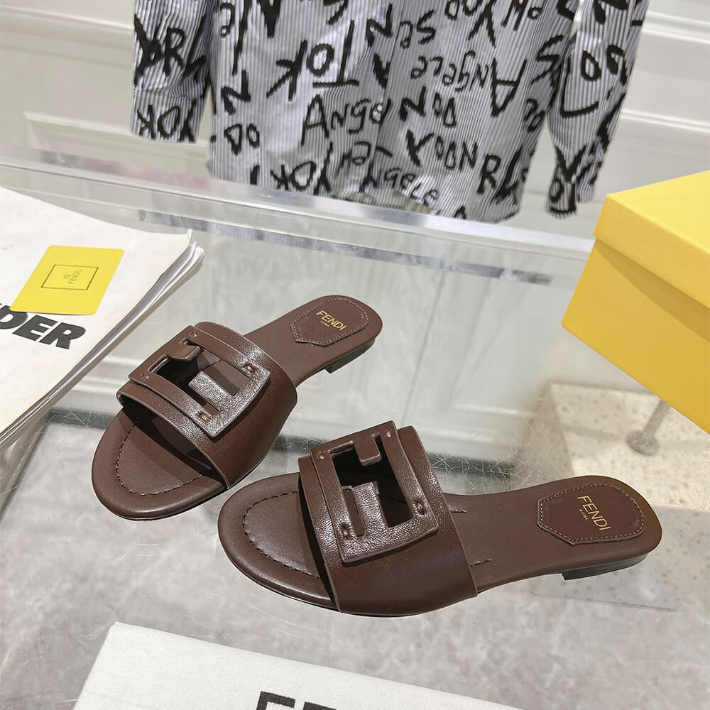 Fendi Baguette Slides Shoes - Replica Luxury Bags™