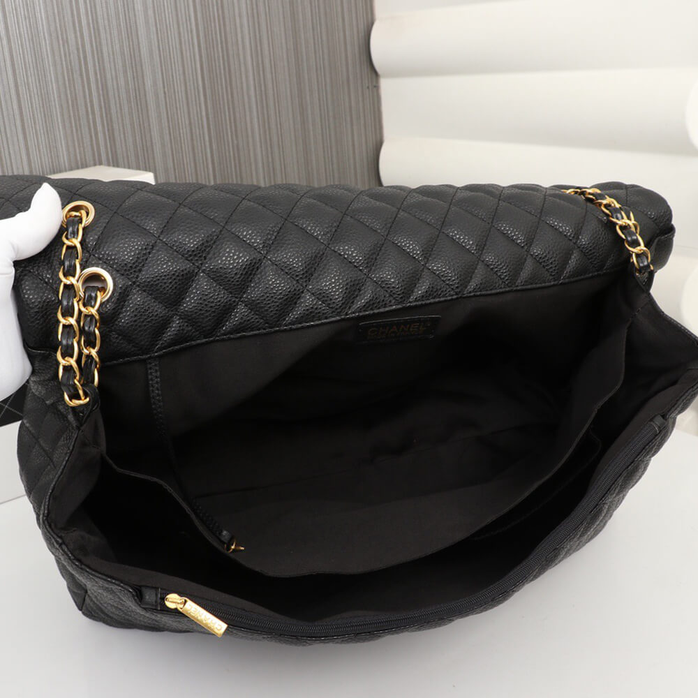 Chanel Travel Flap Bag Black - Replica Luxury Bags™