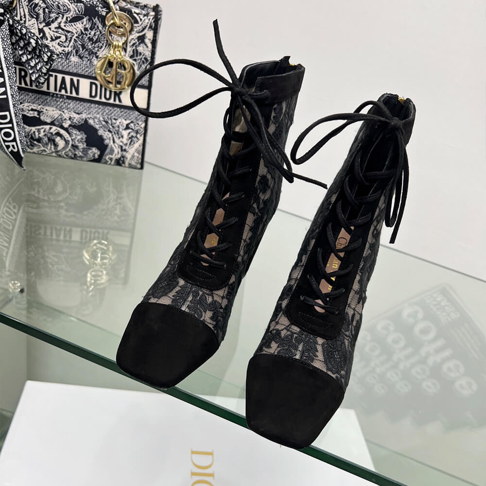 Dior Naughtily-D Heeled Ankle Boot Shoes - Replica Luxury Bags™