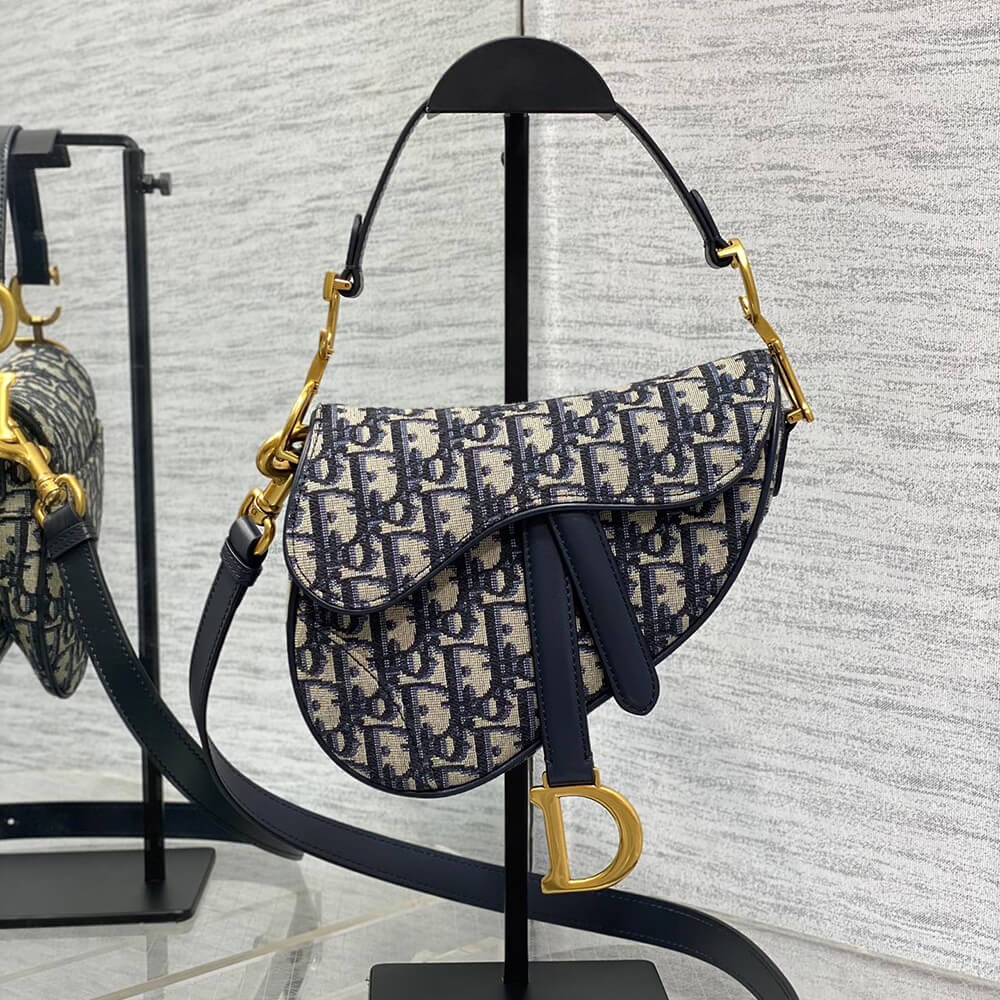 Dior Mini Saddle Bag with Strap - Replica Luxury Bags™