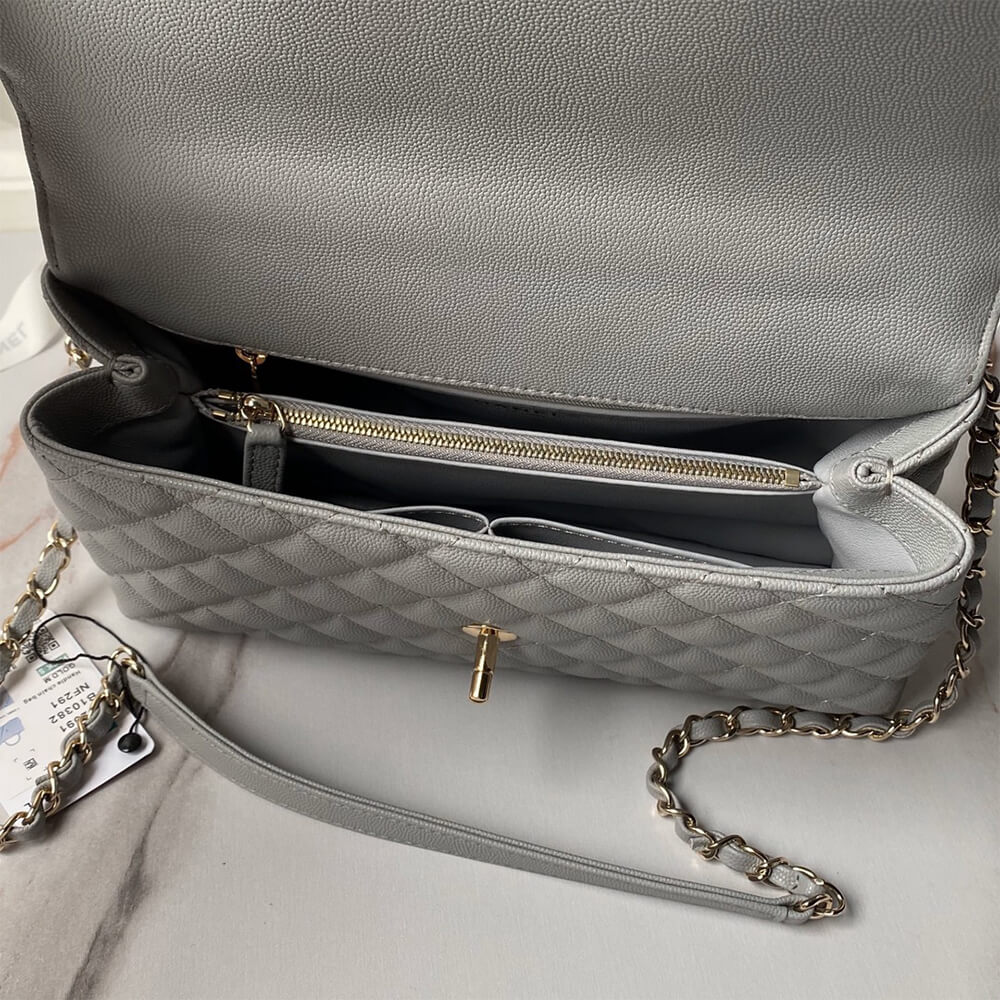Chanel Large Flap Bag With Top Handle - Replica Luxury Bags™