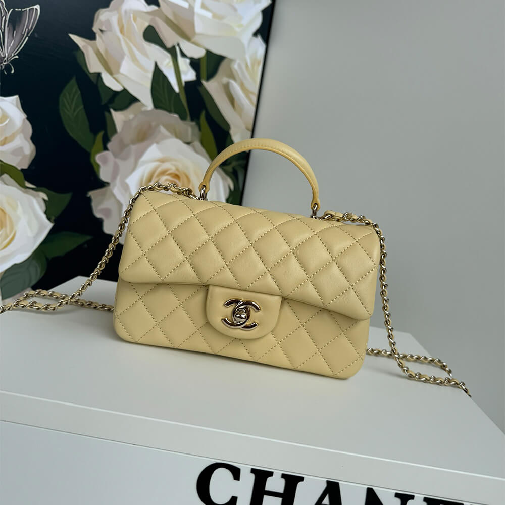 Chanel Mini Classic Handbag With Top Handle - Replica Luxury Bags™