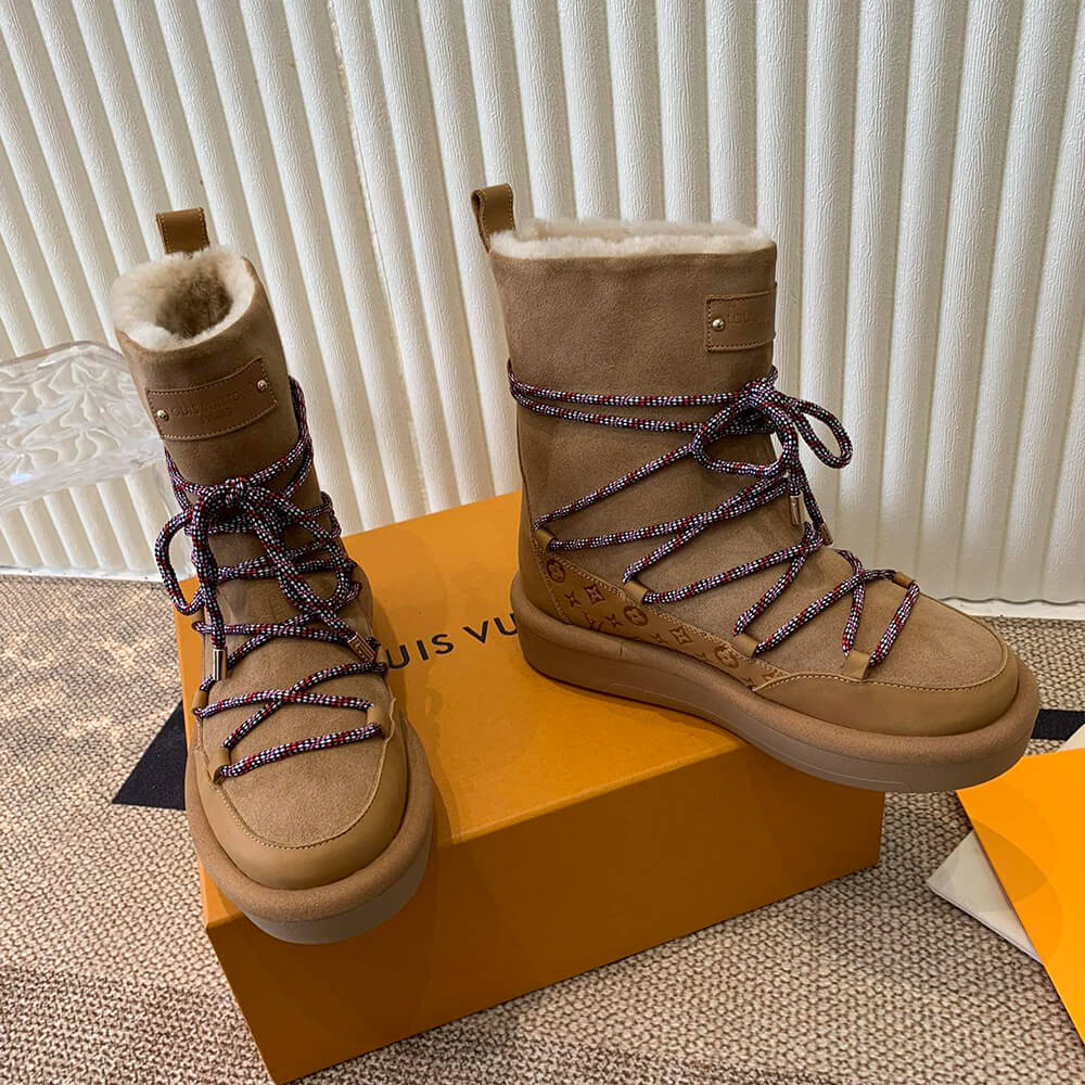 LV Aspen Platform Ankle Boot Shoes - Replica Luxury Bags™