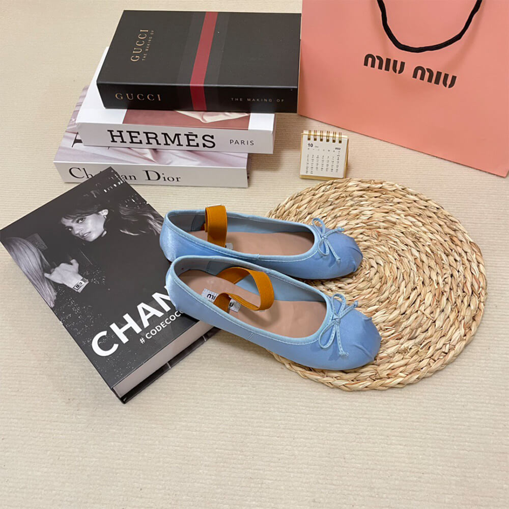 MiuMiu Satin ballerinas Shoes - Replica Luxury Bags™