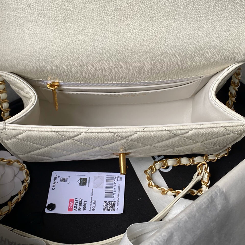 Chanel Small Flap Bag With Top Handle - Replica Luxury Bags™