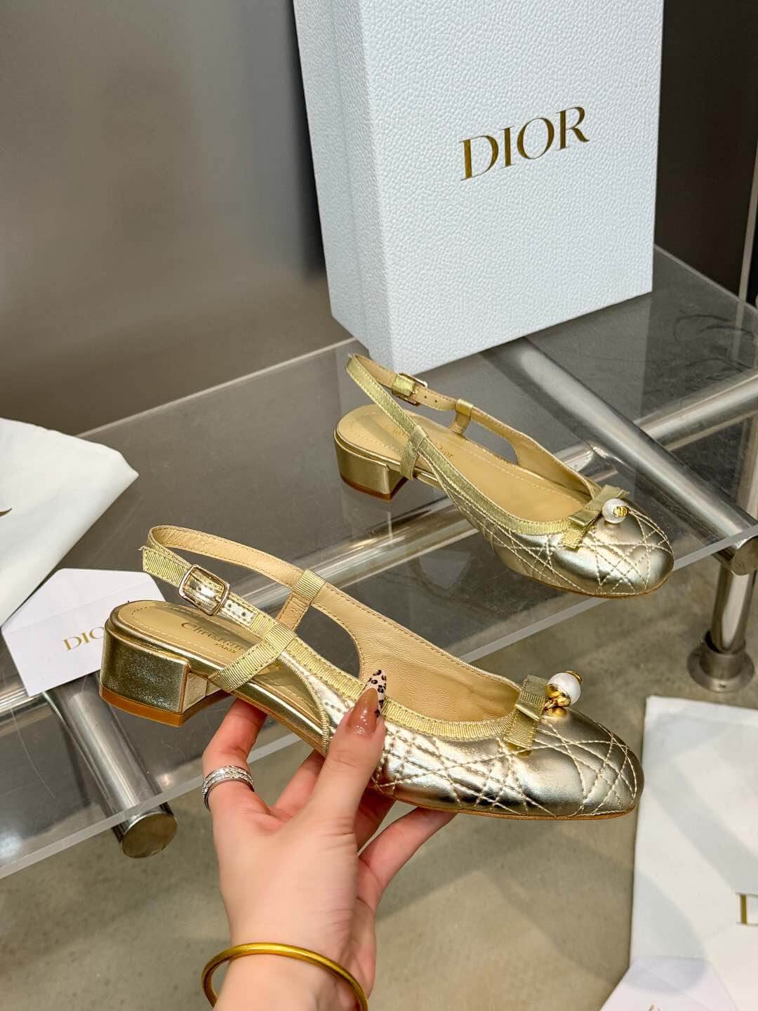Dior Ballet Slingback Pump Shoes - Replica Luxury Bags™