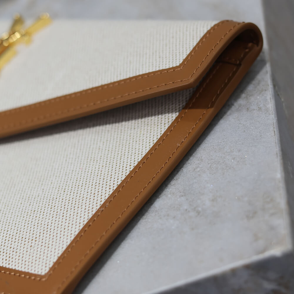 YSL uptown pouch in canvas and leather Bag - Replica Luxury Bags™