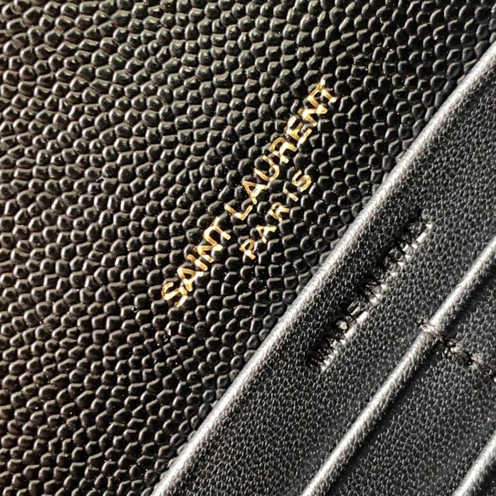 YSL Cassandre Envelope Chain Wallet Bag in Grain De Poudre Leather - Replica Luxury Bags™