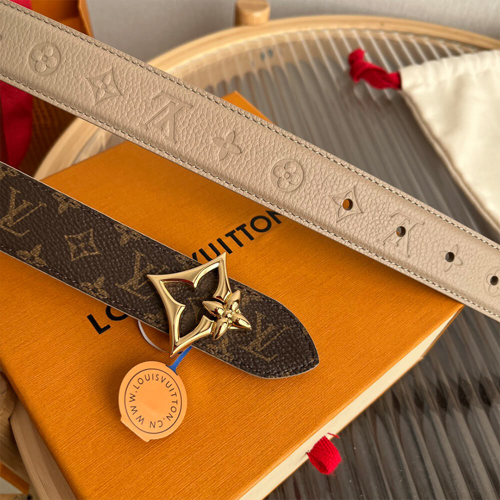 LV Flowergram 30mm Reversible Belt - Replica Luxury Bags™