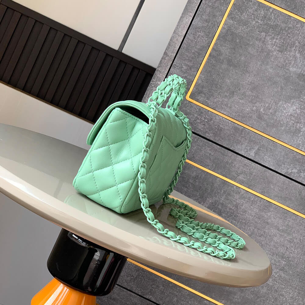 Chanel Mini Flap Bag with Top Handle - Replica Luxury Bags™