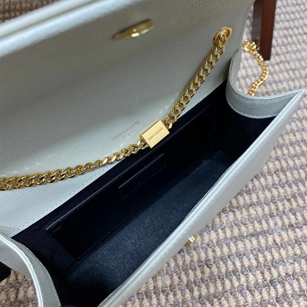 YSL Kate Medium Tassel Bag in Grain De Poudre Embossed Leather - Replica Luxury Bags™