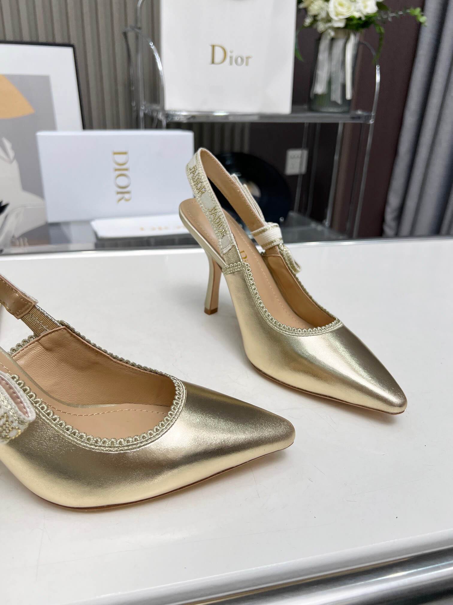 J Adior Slingback Pump Shoes - Replica Luxury Bags™