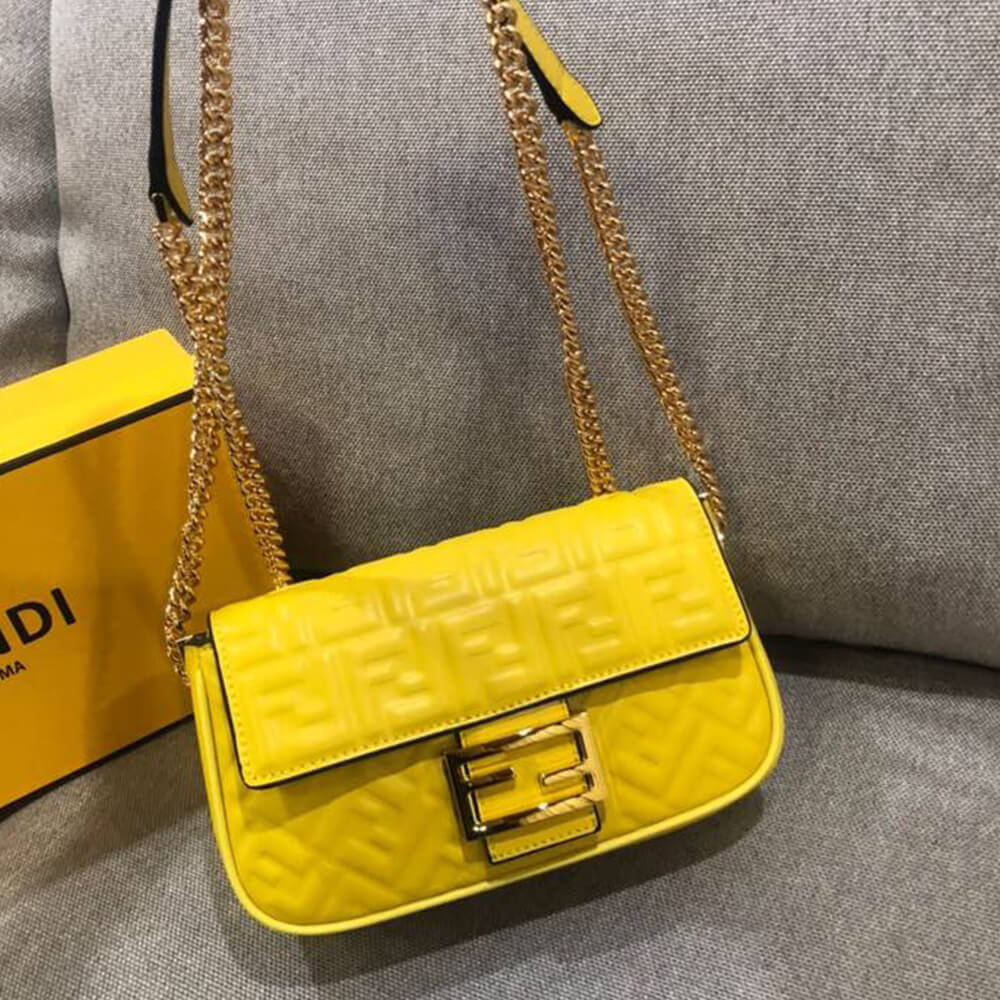 Fendi Baguette Chain Midi Bag - Replica Luxury Bags™