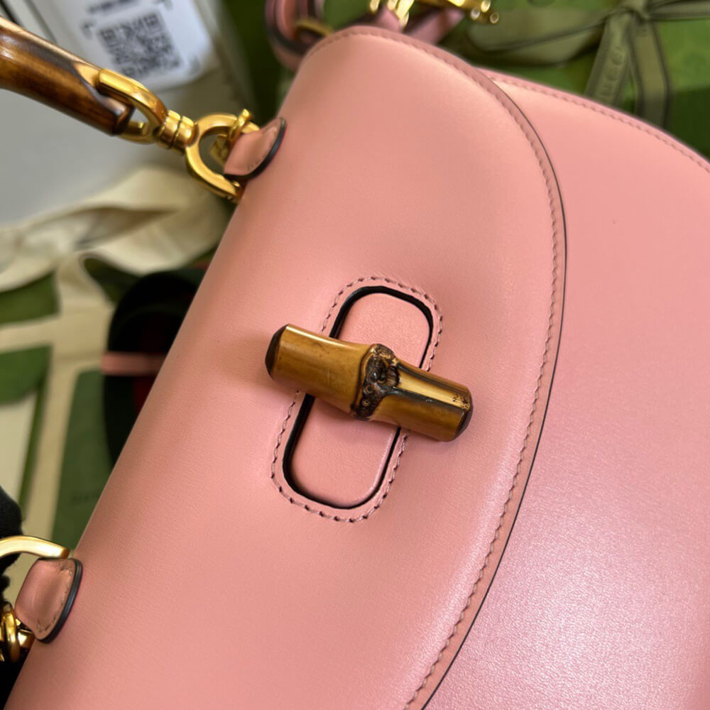 Gucci Bamboo 1947 Jumbo Gg Small Top Handle Bag - Replica Luxury Bags™