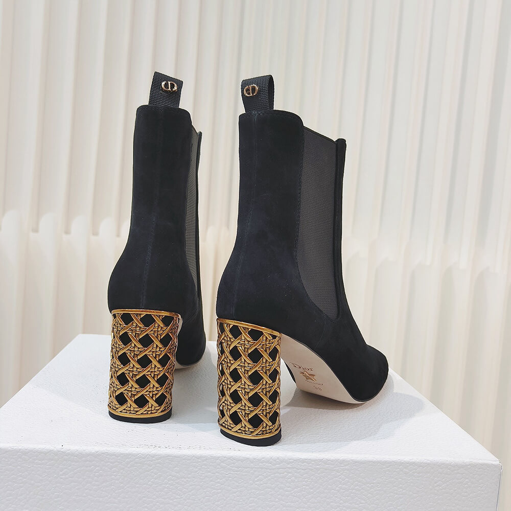 Dior Icon Heeled Ankle Boot Shoes - Replica Luxury Bags™