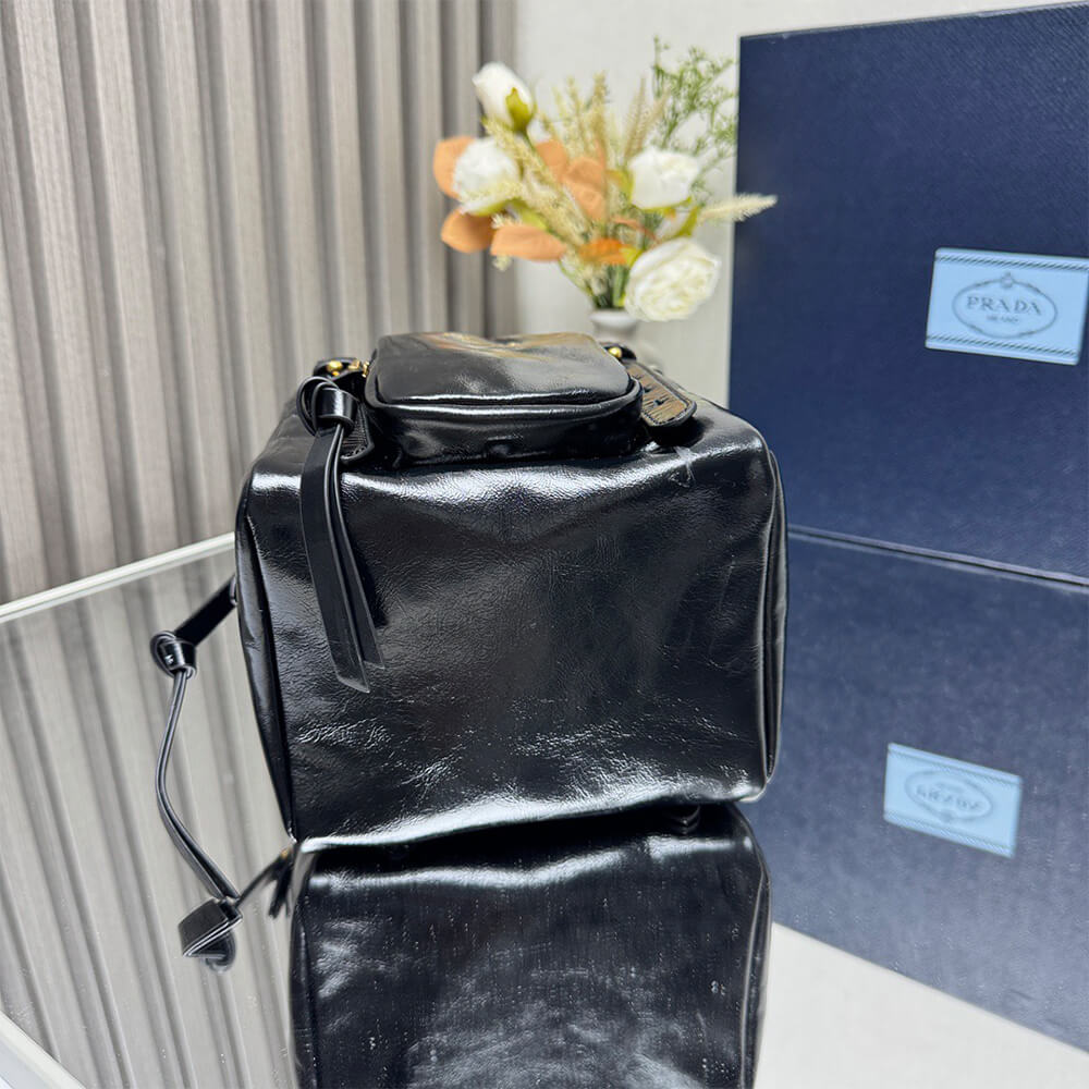 Prada Dangle Leather Top Handle Mini Bag - Replica Luxury Bags™