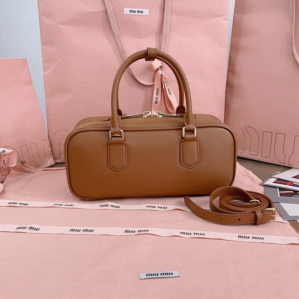 Miumiu Large Arcadie Leather Bag - Replica Luxury Bags™