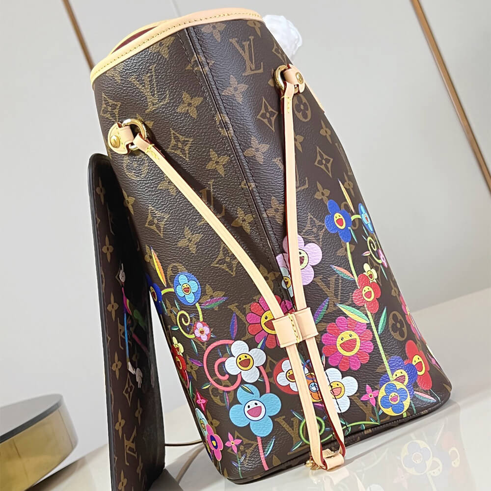 LV x TM Neverfull MM Bag - Replica Luxury Bags™