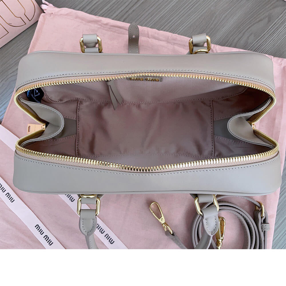 MIUMIU Large Arcadie Leather Bag - Replica Luxury Bags™