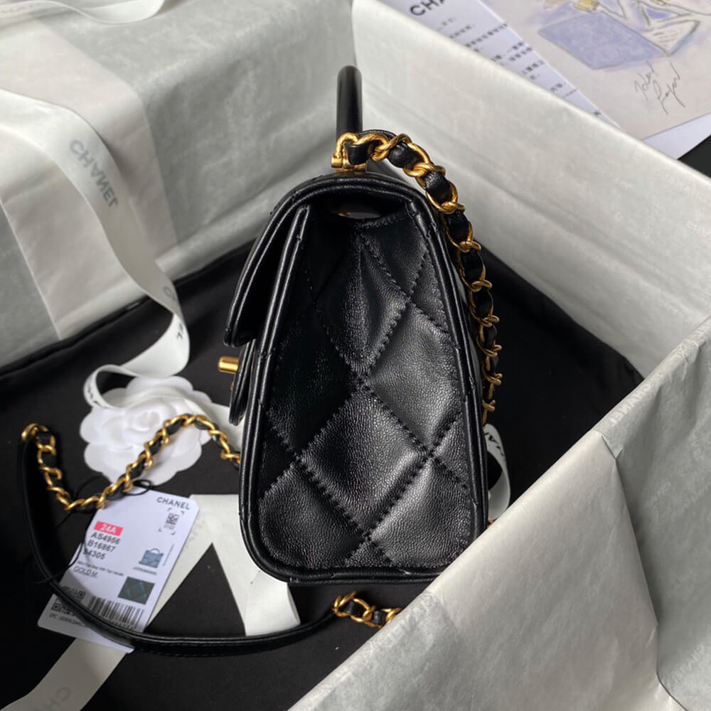 Chanel Mini Flap Bag With Top Handle - Replica Luxury Bags™