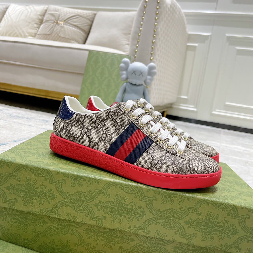 Gucci Ace GG Supreme sneaker with bees Shoes - Replica Luxury Bags™