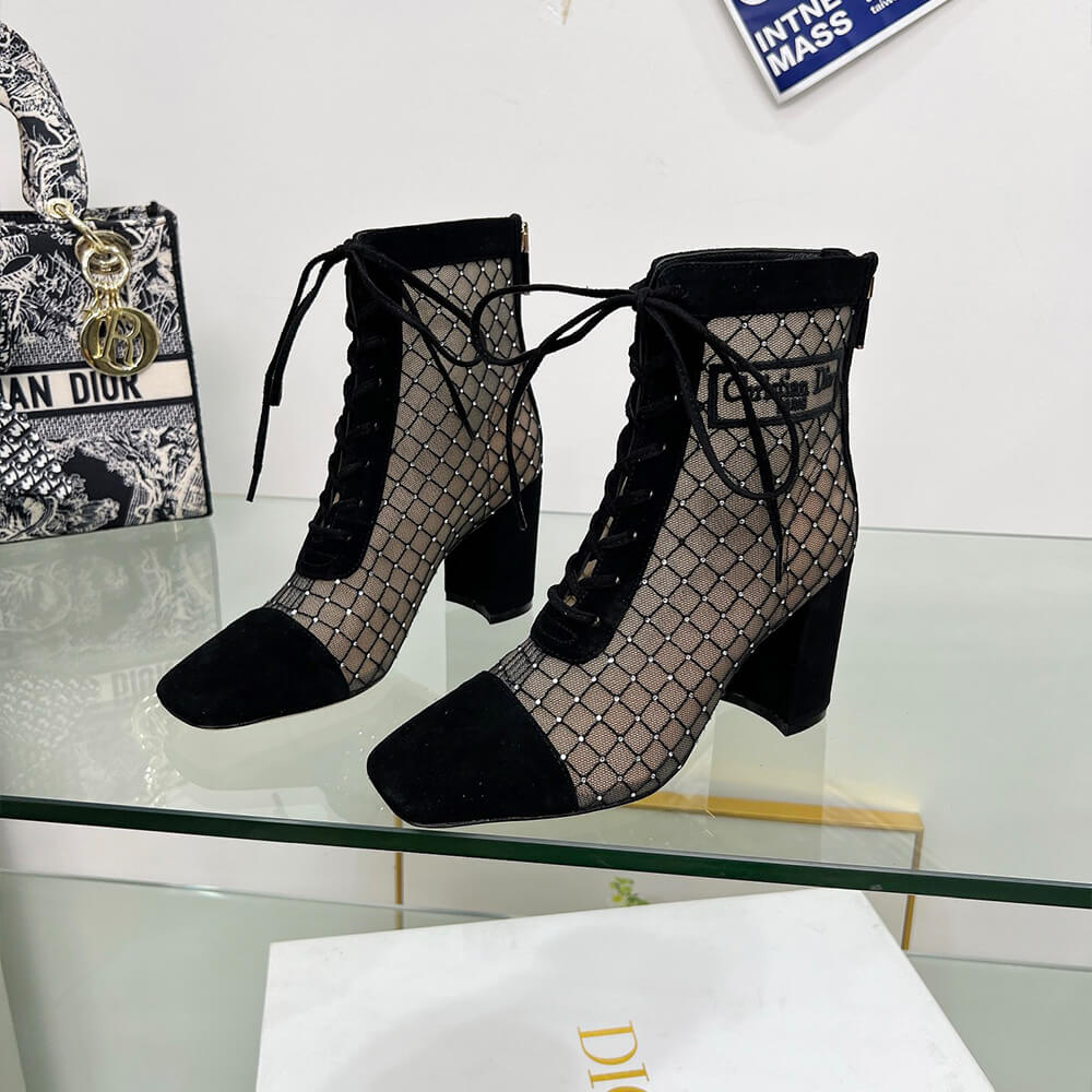 Dior Naughtily-D Heeled Ankle Boot Shoes - Replica Luxury Bags™