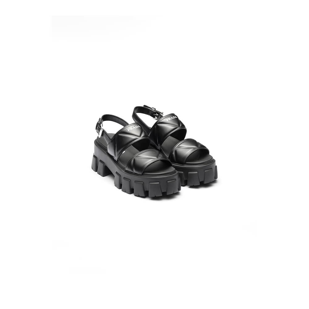 Prada Monolith leather sandals Shoes - Replica Luxury Bags™